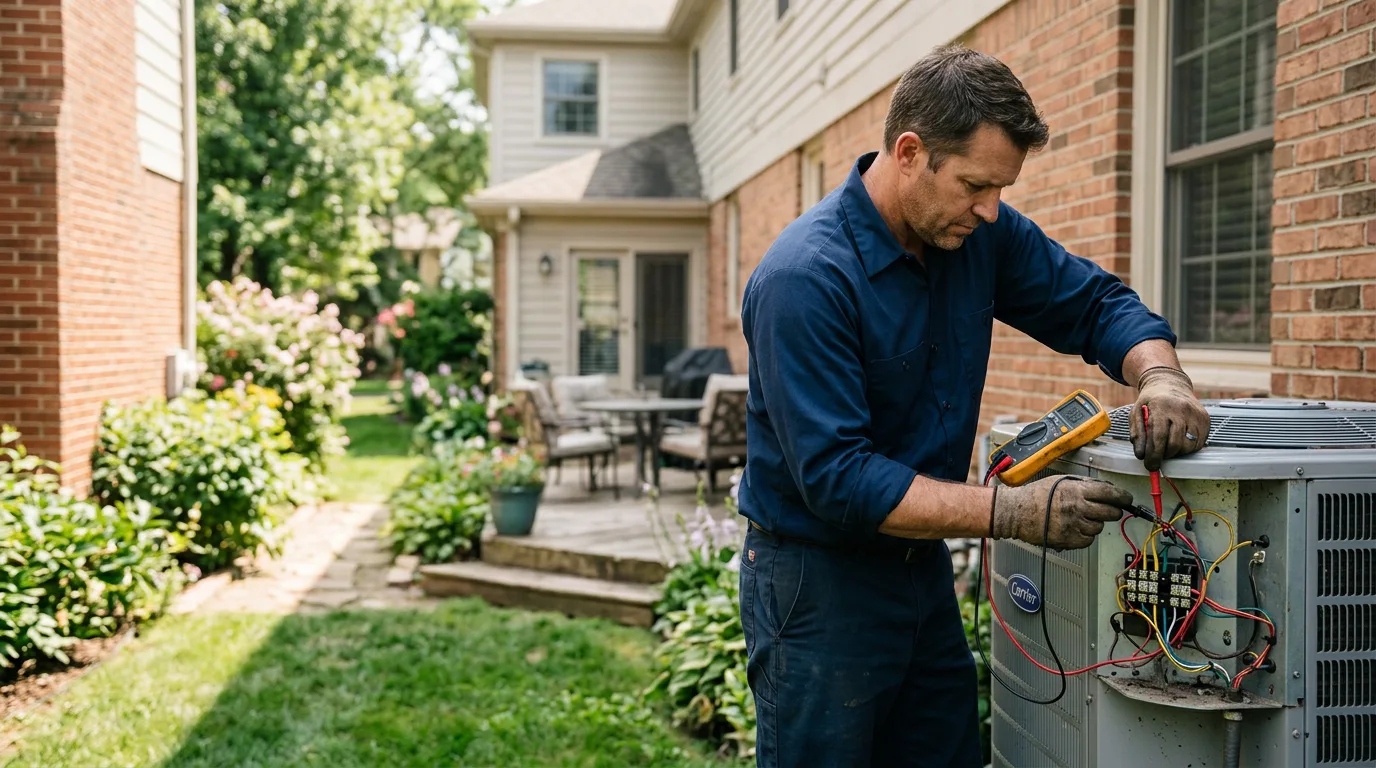 HVAC technician working near Waterville, IA